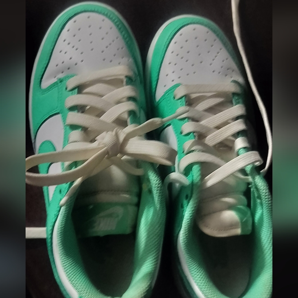 NIKE SB DUNK LOW RETRO WHITE GREEN GLOW AQUA DIAMOND BUCK